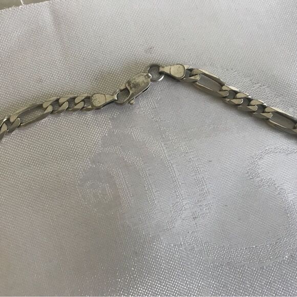 Unisex 18” .925 Sterling Silver 6mm Figaro Chain - Picture 6 of 8